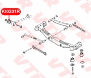 Сайлентблок заднего рычага KI0201R VTR