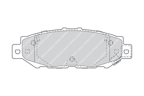 Комплект тормозных колодок, диско FDB1703 FERODO