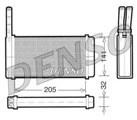 Теплообменник, отопление салона DRR10010 DENSO