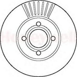 Тормозной диск 561823B BENDIX JURID