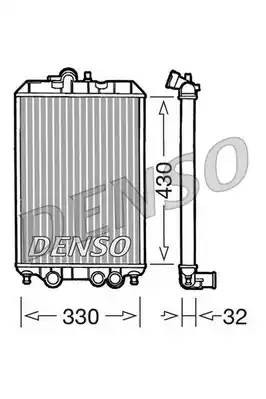 Радиатор, охлаждение двигател DRM22002 DENSO