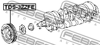 Шкив коленвала TDS-3ZZFE FEBEST