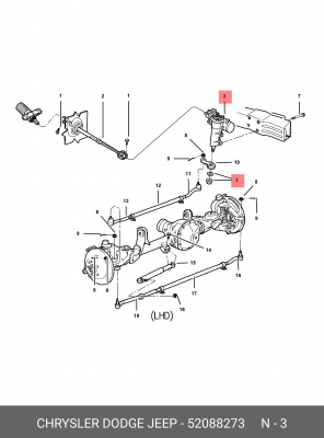 Рулевой механизм 5208 8273 CHRYSLER