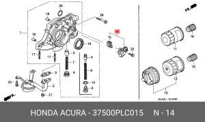 Датчик положения коленвала 37500PLC015 HONDA