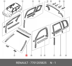 Деталь 7701205825 RENAULT