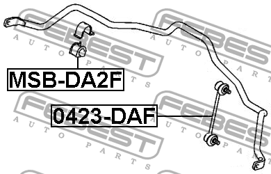Втулка стабилизатора MSB-DA2F FEBEST