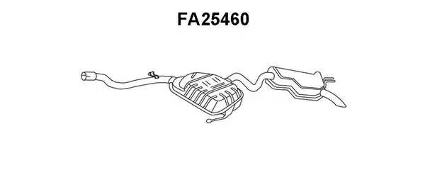 Глушитель выхлопных газов конечный FA25460 VENEPORTE