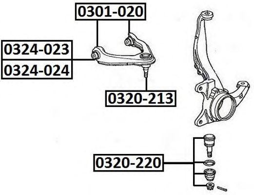 Рычаг подвески 0324-024 ASVA