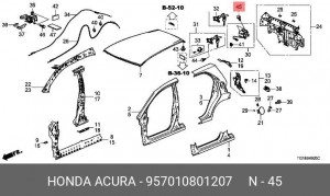 Деталь 957010801207 HONDA