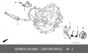 Выжимной подшипник 22810PC8922 HONDA