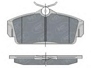 Комплект тормозных колодок, диско SP269 SCT