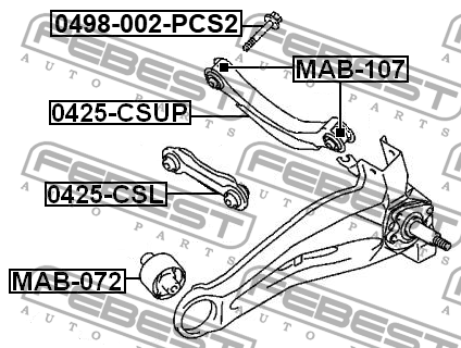 Рычаг подвески 0425-CSUP FEBEST