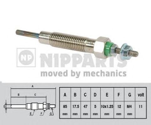 Свеча накаливания J5715004 H B JAKOPARTS NIPPARTS
