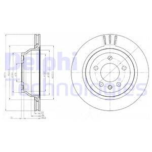 Тормозной диск BG3894 DELPHI
