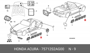 Деталь 75712S2AG00 HONDA