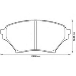Комплект тормозных колодок, диско 572502B BENDIX JURID