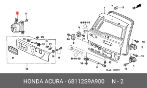Крепление запасного колеса 68112S9A900 HONDA