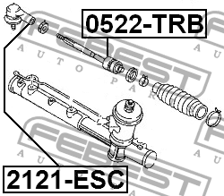 Тяга рулевая 0522-TRB FEBEST