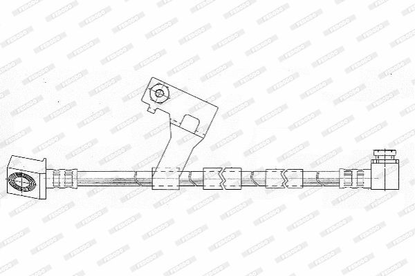 Тормозной шланг FHY2171 FERODO