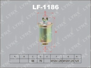 Фильтр топливный LF-1186 LYNXAUTO
