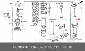 Амортизатор 52611SH3B12 HONDA