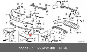 Деталь 71165SWWG00 HONDA