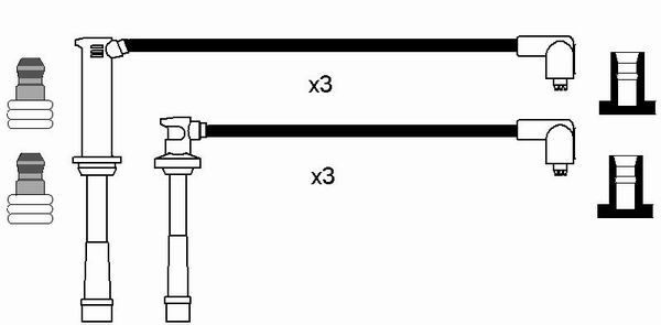 Ккомплект проводов зажигания 8526 NGK NTK