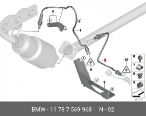 Лямбда-зонд 11 78 7 569 968 BMW