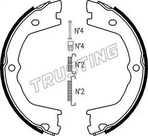 Комплект тормозных колодок, стояночная тормозная система 034110K TRUSTING