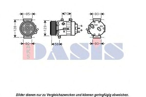 Компрессор, кондиционер 850427N AKS DASIS