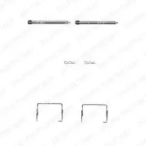 Комплектующие, колодки дискового тормоза LX0264 DELPHI