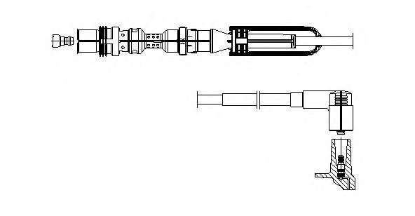 Провод зажигания 1A10E58 BREMI