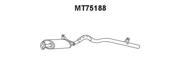 Глушитель выхлопных газов конечный MT75188 VENEPORTE