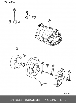Компрессор, кондиционер 467 7347 CHRYSLER