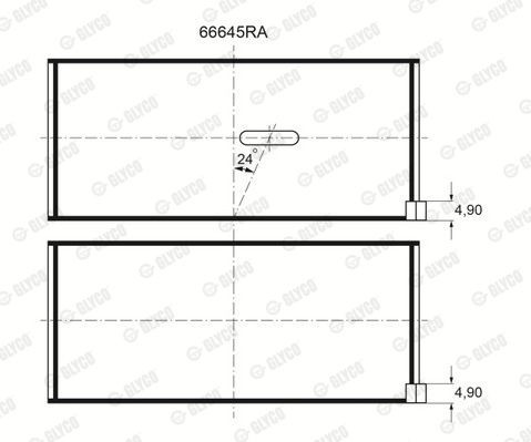 Подшипник 66645RA GLYCO