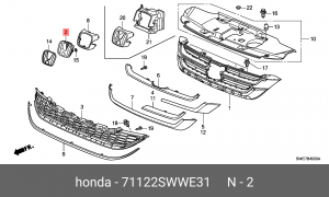 Эмблема 71122SWWE31 HONDA