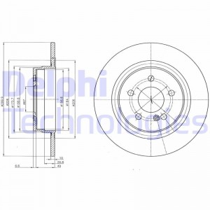 Диск тормозной BG4153 DELPHI