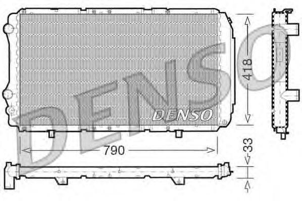 Радиатор, охлаждение двигател DRM09076 DENSO