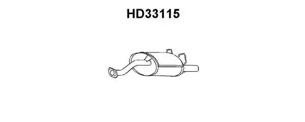 Глушитель выхлопных газов конечный HD33115 VENEPORTE