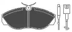 Комплект тормозных колодок, диско 6433 MAPCO