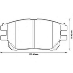 Комплект тормозных колодок, диско 572554B BENDIX JURID