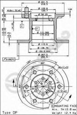 Тормозной диск 08.5374.10 BREMBO
