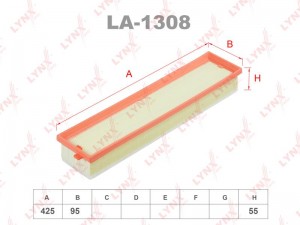 Фильтр воздушный LA-1308 LYNXAUTO