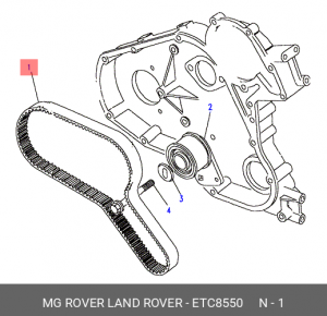Ремень ГРМ ETC8550 MG ROVER LAND ROVER