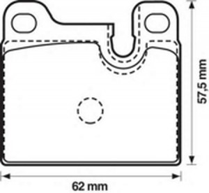 Комплект тормозных колодок, диско 571488B BENDIX JURID