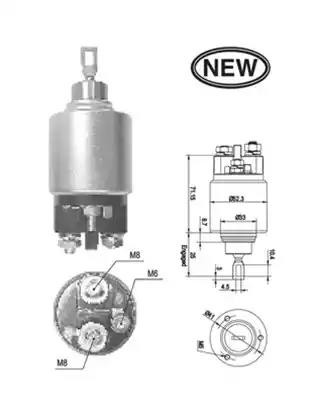 Тяговое реле, стартер 940113050543 MAGNETI MARELLI