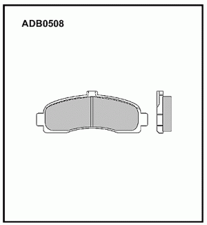 Колодки тормозные дисковые ADB0508 ALLIED NIPPON