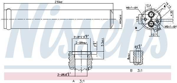Осушитель, кондиционер 95406 NISSENS
