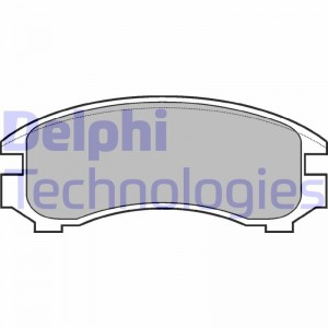 Комплект тормозных колодок, диско LP671 DELPHI
