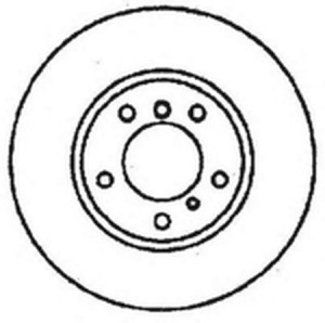 Тормозной диск 561480B BENDIX JURID